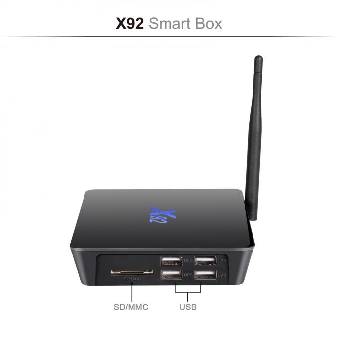 Caixa KODI 17,3 da tevê de X92 Amlogic S912 Wifi 2.4G/5GHz Android 7,1 instalada