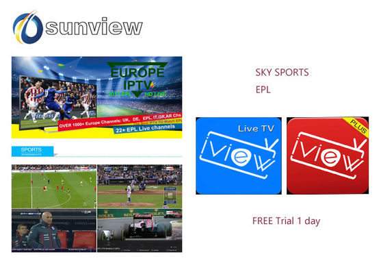 China Europa Epl Iview Iptv Apk Sky Sport canaliza 1/3/6/12 meses de assinatura fornecedor